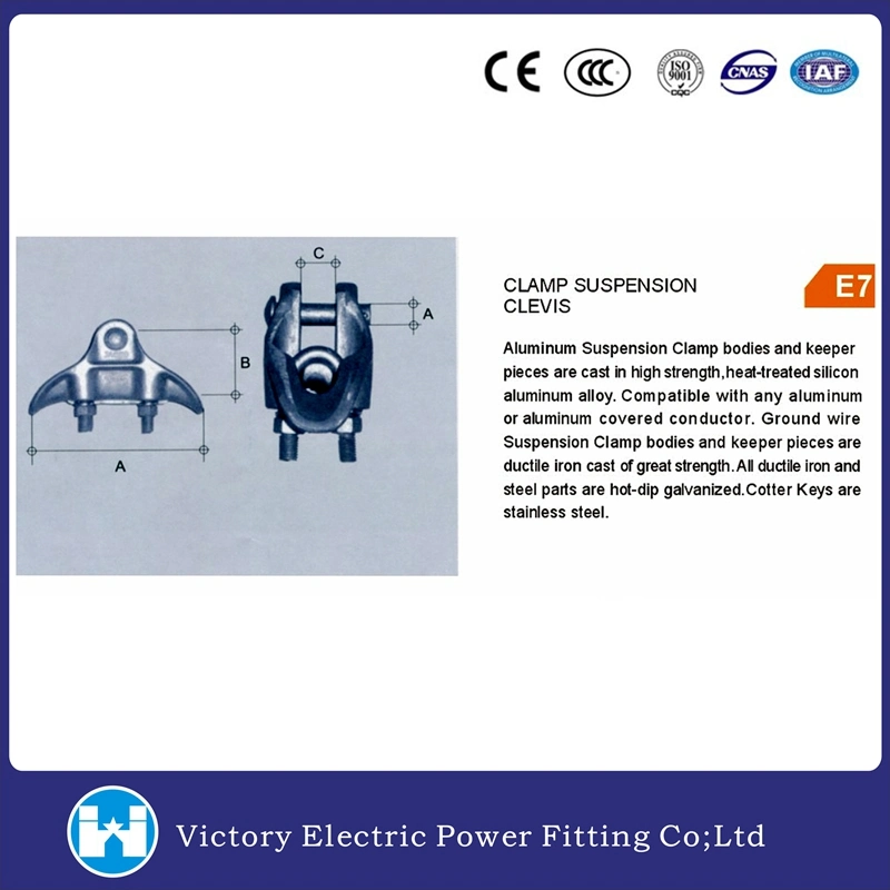 Vic Ground Wire Suspension Clamp with High Strength